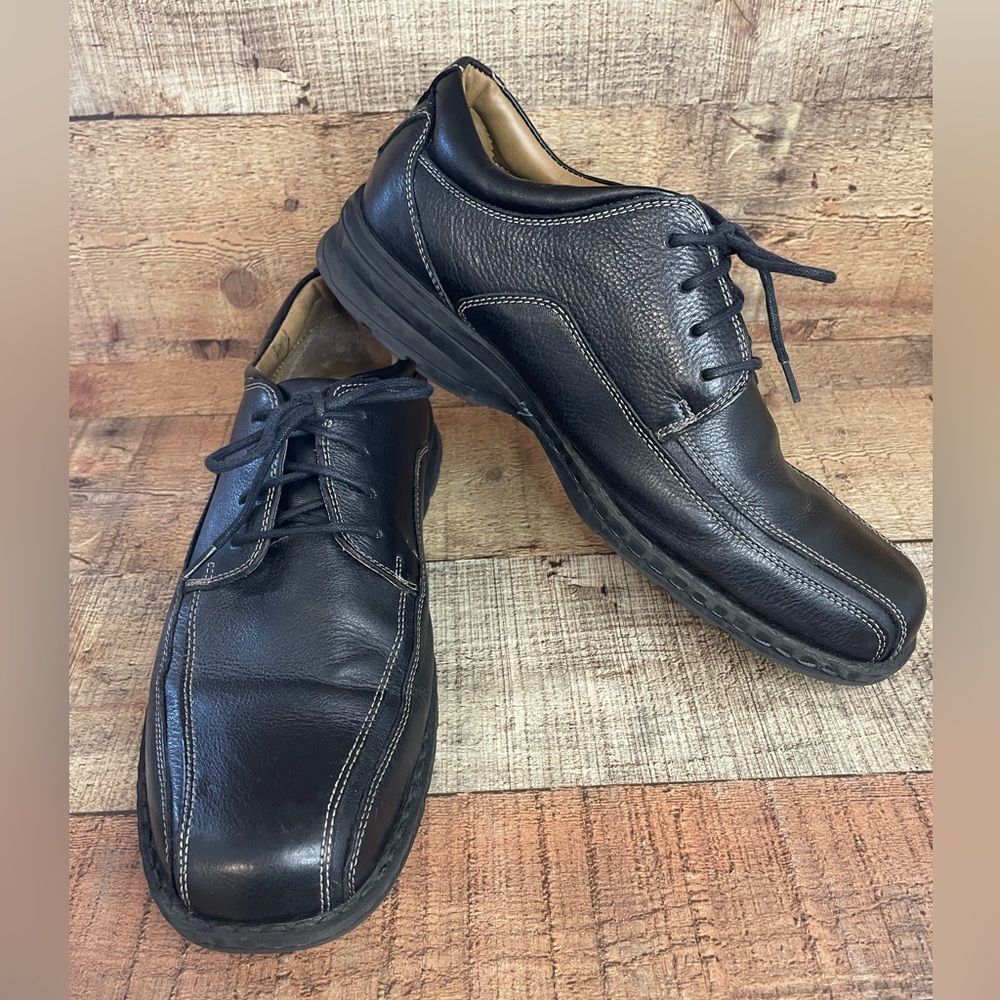 Dockers Prostyle Men’s Shoes Size 10.5M Genuine Leather Upper Black Lace Office